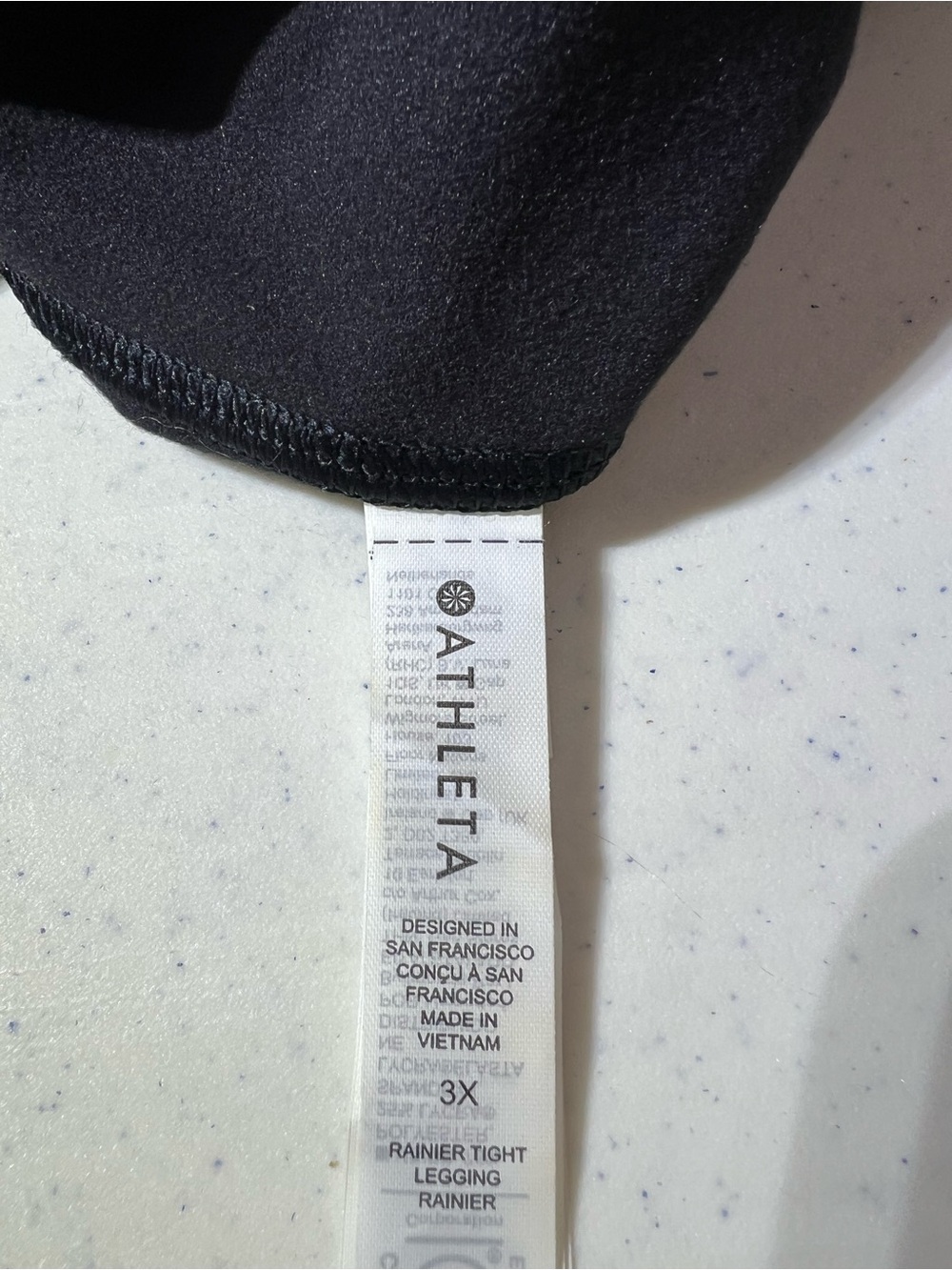 NWT Athleta Rainier Tight High Rise Legging - Black (Size 3X) - Picture 9 of 10